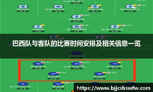 巴西队与客队的比赛时间安排及相关信息一览